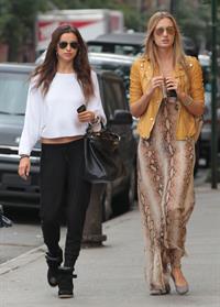 Irina Shayk out and about in NYC October 6, 2012 