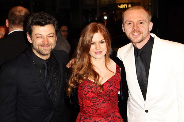 Isla Fisher Burke and Hare world premiere in London on October 25, 2010