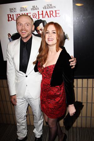 Isla Fisher Burke and Hare world premiere in London on October 25, 2010