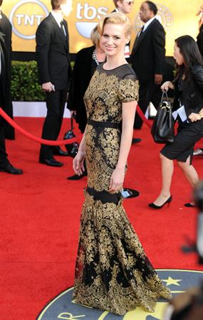 January Jones 17th annual Screen Actors Guild Awards on January 1, 2011