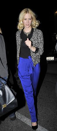 January Jones 33rd birthday at Fogo de Chao in Los Angeles on January 5, 2012