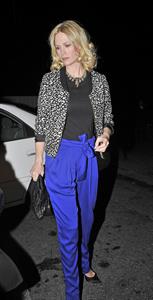 January Jones 33rd birthday at Fogo de Chao in Los Angeles on January 5, 2012