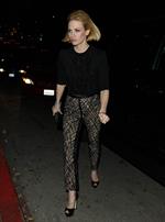 January Jones Enjoys a night out in Los Angeles on February 24, 2013