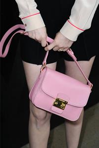 January Jones Miu Miu F/W 2013 fashion show in Paris 3/6/13 