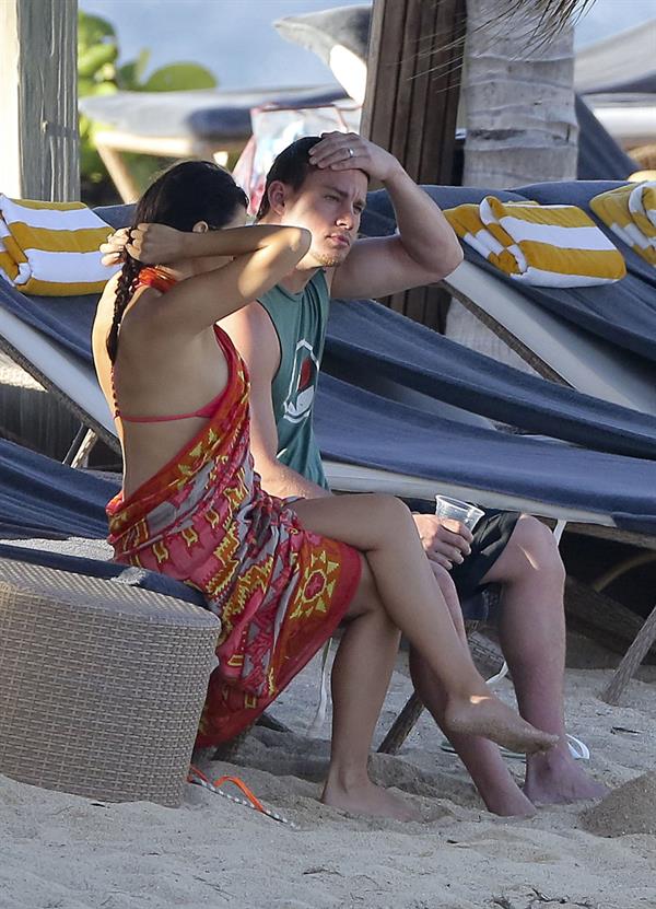 Jenna Dewan-Tatum - at the beach in St Barts 12/31/12  