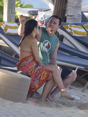 Jenna Dewan-Tatum - at the beach in St Barts 12/31/12  