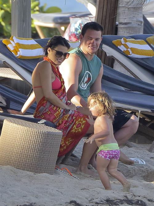 Jenna Dewan Pictures Jenna Dewan-Tatum - at the beach in St Barts 12/31/12