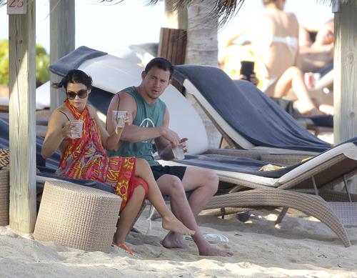 Jenna Dewan Pictures Jenna Dewan-Tatum - at the beach in St Barts 12/31/12
