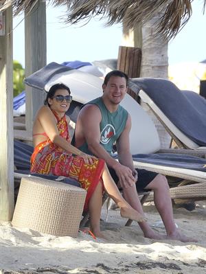 Jenna Dewan-Tatum - at the beach in St Barts 12/31/12  
