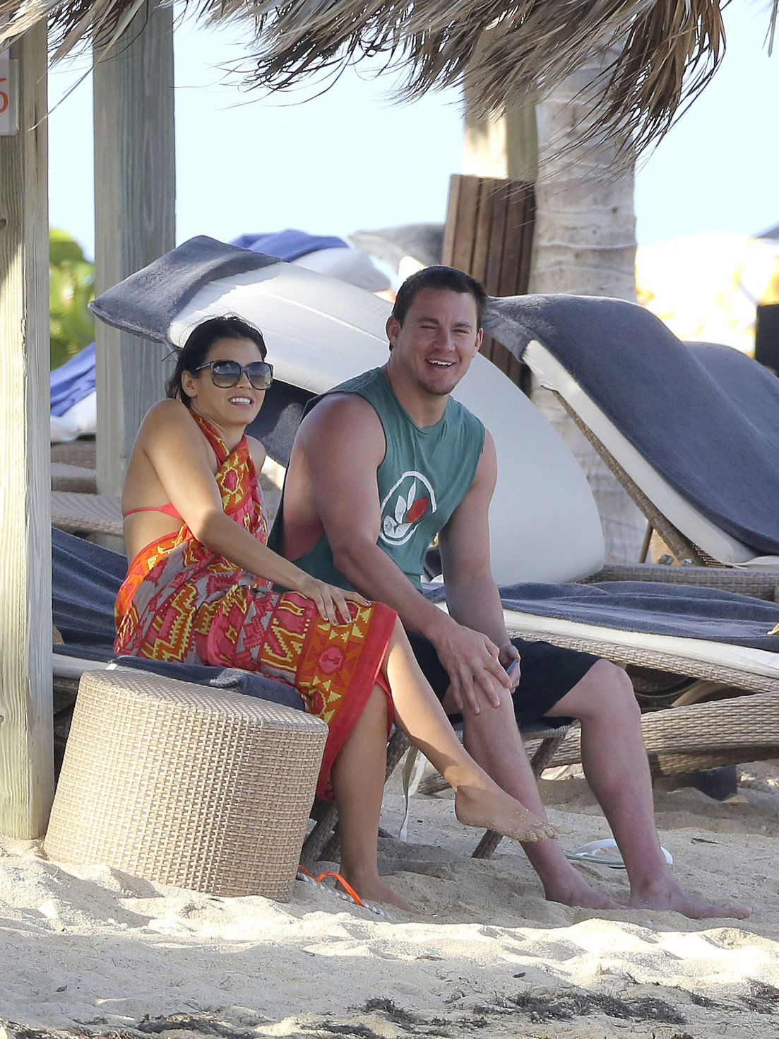 Jenna Dewan-Tatum - at the beach in St Barts 12/31/12  