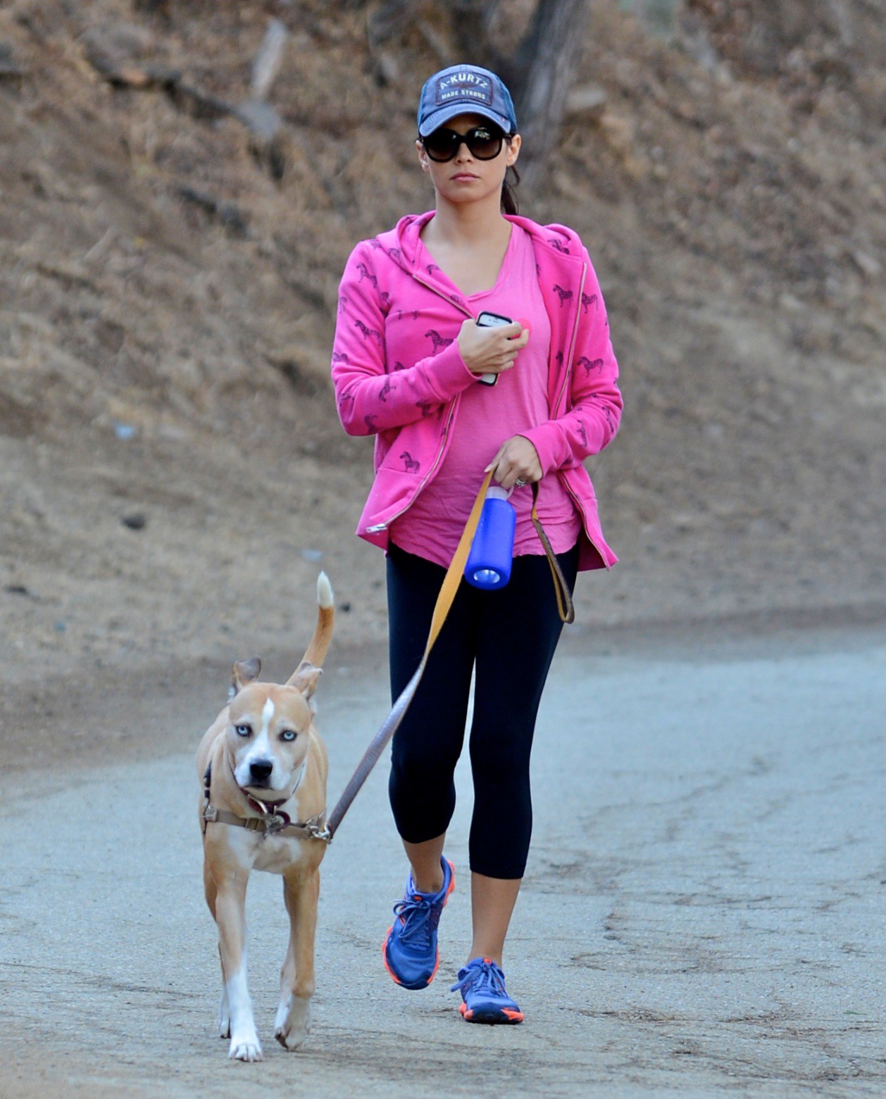 Jenna Dewan Takes her dog for a walk in Runyon Canyon, Los Angeles (November 16, 2012) 
