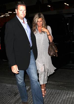 Jennifer Aniston - Leaves Bette Midler's Broadway play in New York City (10.05.2013) 