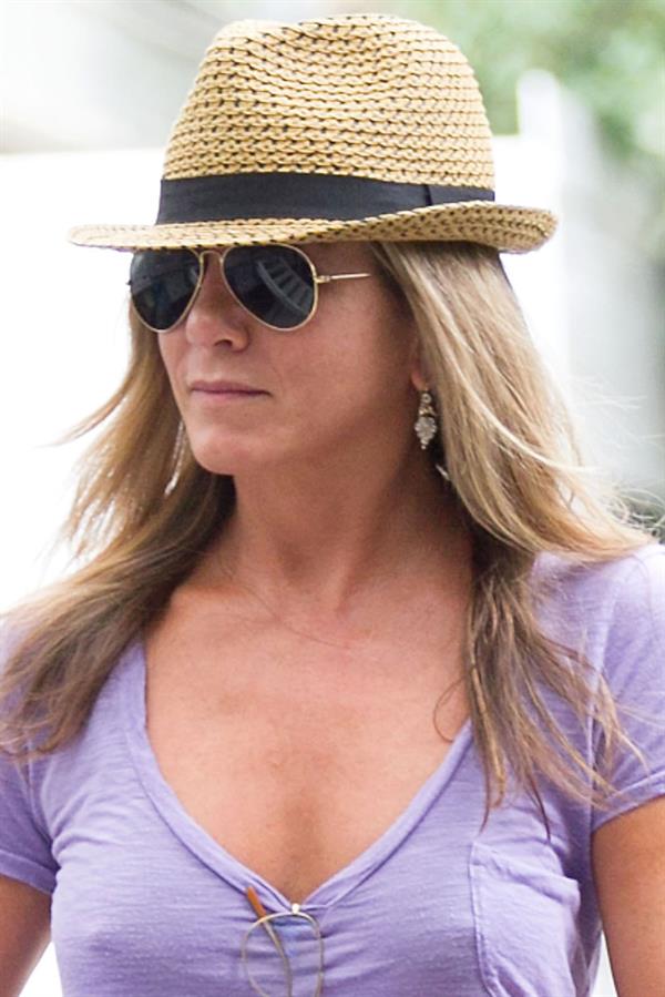 Jennifer Aniston on  Squirrels to the Nuts  set 7/23/13  