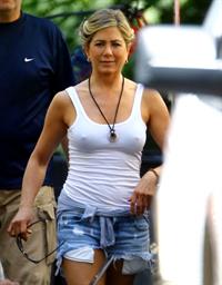 Jennifer Aniston On the Set of 'We're The Millers' in North Carolina on August 2, 2012