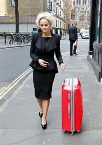Jennifer Ellison walking through Covent Garden on March 21, 2012