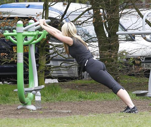Jennifer Ellison working out in Liverpool April 14, 2011 