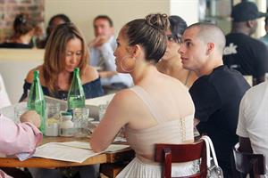 Jennifer Lopez dinner at Bubbys in New York City on July 24, 2012