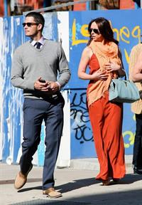 Jennifer Love Hewitt and Brian Hallisy attended a wedding together for one of Jen's friends April 27, 2013 