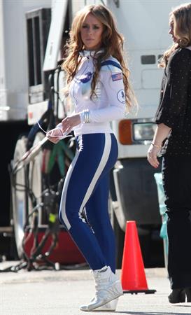Jennifer Love Hewitt On the set of The Client List in Los Angeles January 4, 2013 