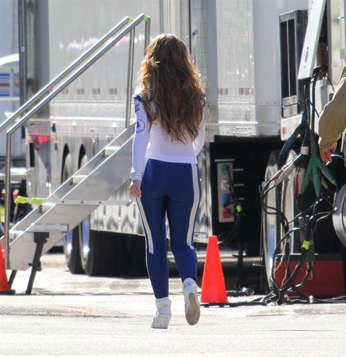 Jennifer Love Hewitt On the set of The Client List in Los Angeles January 4, 2013 
