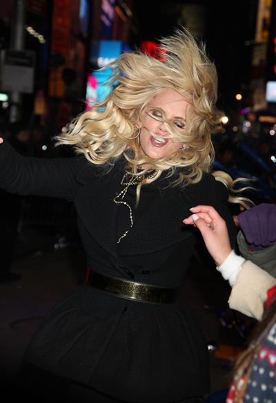 Jenny McCarthy New Year's Eve 2013 at Times Square in NYC 12/31/12 