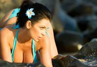 Denise Milani in a bikini
