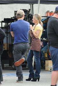 Jessalyn Gilsig on  Glee  set in L.A. - March 30, 2010  