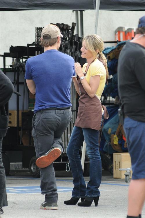 Jessalyn Gilsig on  Glee  set in L.A. - March 30, 2010  