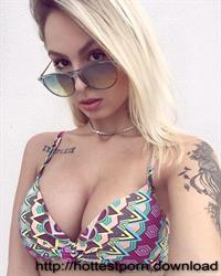 Anonymous in a bikini taking a selfie