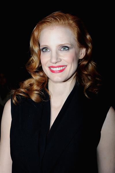 Jessica Chastain attends the Paris Fashion Week in Paris (02.03.2013) 