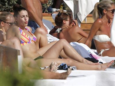 Jessica Lowndes wearing a bikini in Spain June 26, 2012