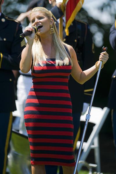 Jessica Simpson during a live taping of The View at Caesars Palace in Las Vegas 