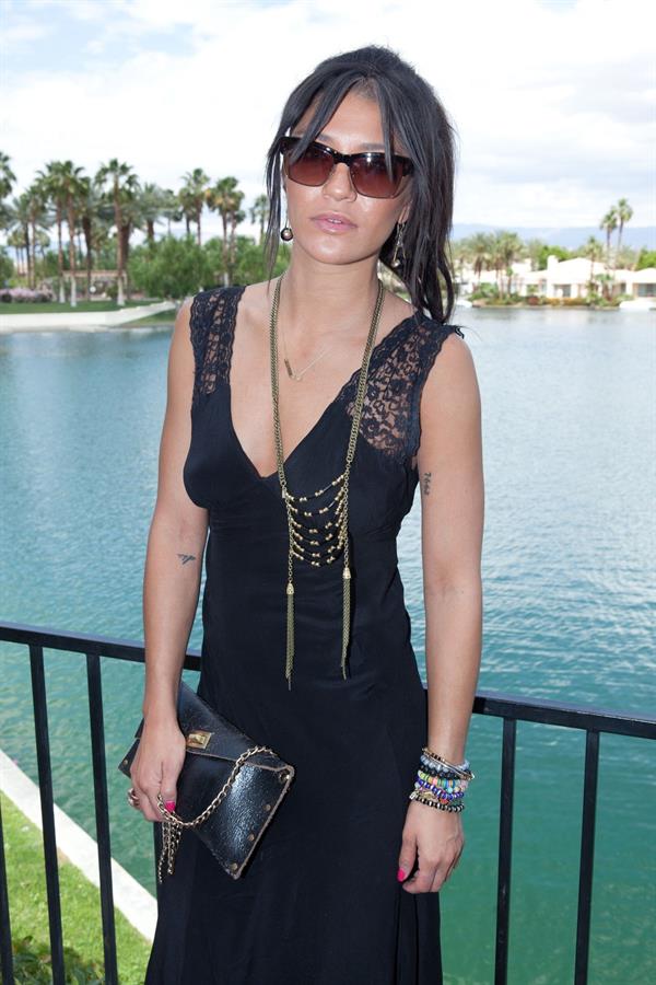 Jessica Szohr attending the Guess Hotel and Lovecat Magazine Party on April 13, 2012