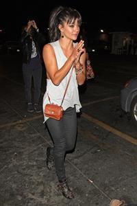 Jessica Szohr arriving to the Mayan Theater in Los Angeles, August 14, 2012