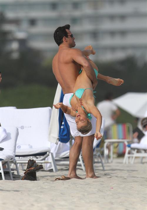 Joanna Krupa Bikini Pictures Joanna Krupa bikini candids on the beach in Miami 1/1/13