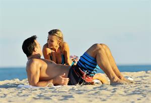 Joanna Krupa bikini candids on the beach in Miami 11/3/12