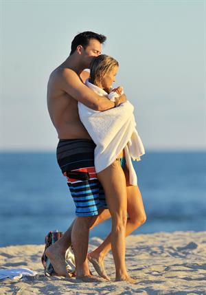 Joanna Krupa bikini candids on the beach in Miami 11/3/12