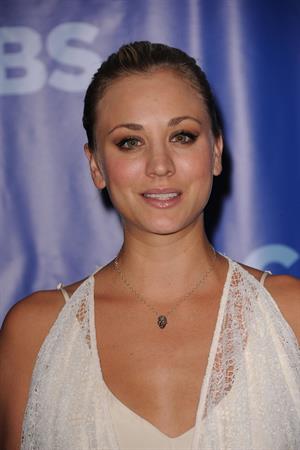 Kaley Cuoco CBS Upfront at the tent at Lincoln Center on May 18, 2011 