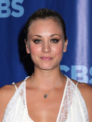 Kaley Cuoco CBS Upfront at the tent at Lincoln Center on May 18, 2011 