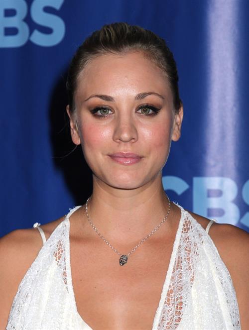 Kaley Cuoco CBS Upfront at the tent at Lincoln Center on May 18, 2011 