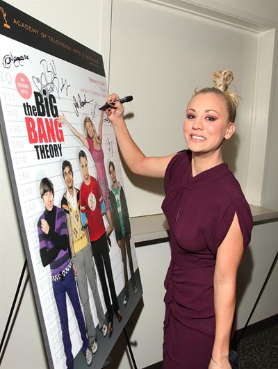 Kaley Cuoco attending the Academy of Television Arts Sciences at Leonard H Goldenson Theatre on February 18, 2010 
