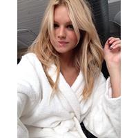 Nadine Leopold taking a selfie