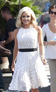 Katherine Jenkins Visits  Extra  at Universal Studios Hollywood in Los Angeles  Oct. 2, 2013 