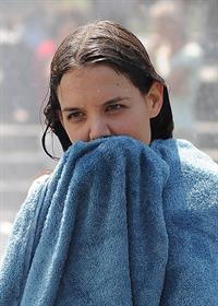 Katie Holmes Films  Mania Days  in Washington Square Park (May 21, 2013) 