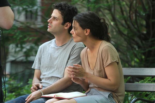 Katie Holmes Films  Mania Days  in Washington Square Park (May 21, 2013) 