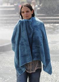 Katie Holmes Films  Mania Days  in Washington Square Park (May 21, 2013) 