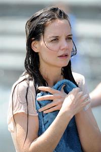 Katie Holmes Films  Mania Days  in Washington Square Park (May 21, 2013) 