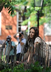Katie Holmes Films  Mania Days  in Washington Square Park (May 21, 2013) 