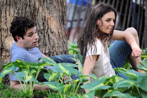 Katie Holmes Films  Mania Days  in Washington Square Park (May 21, 2013) 