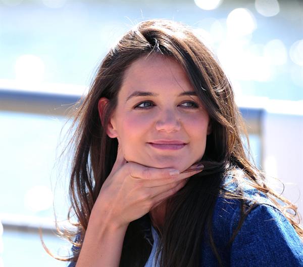 Katie Holmes At Pier 84 to Celebrate Hellmann`s 100th birthday At an Event Benefiting Feeding America 